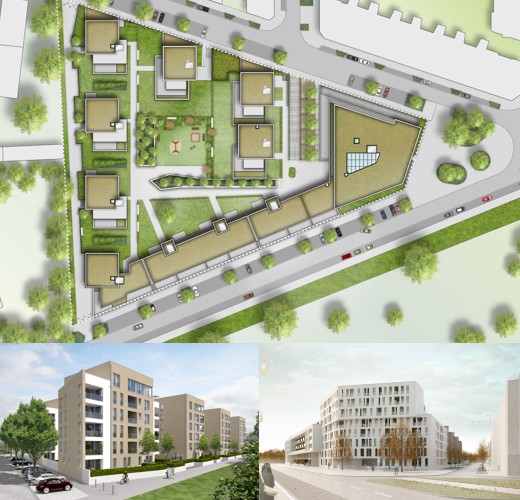 Lageplan: Wohnpark südliche Luisenstraße